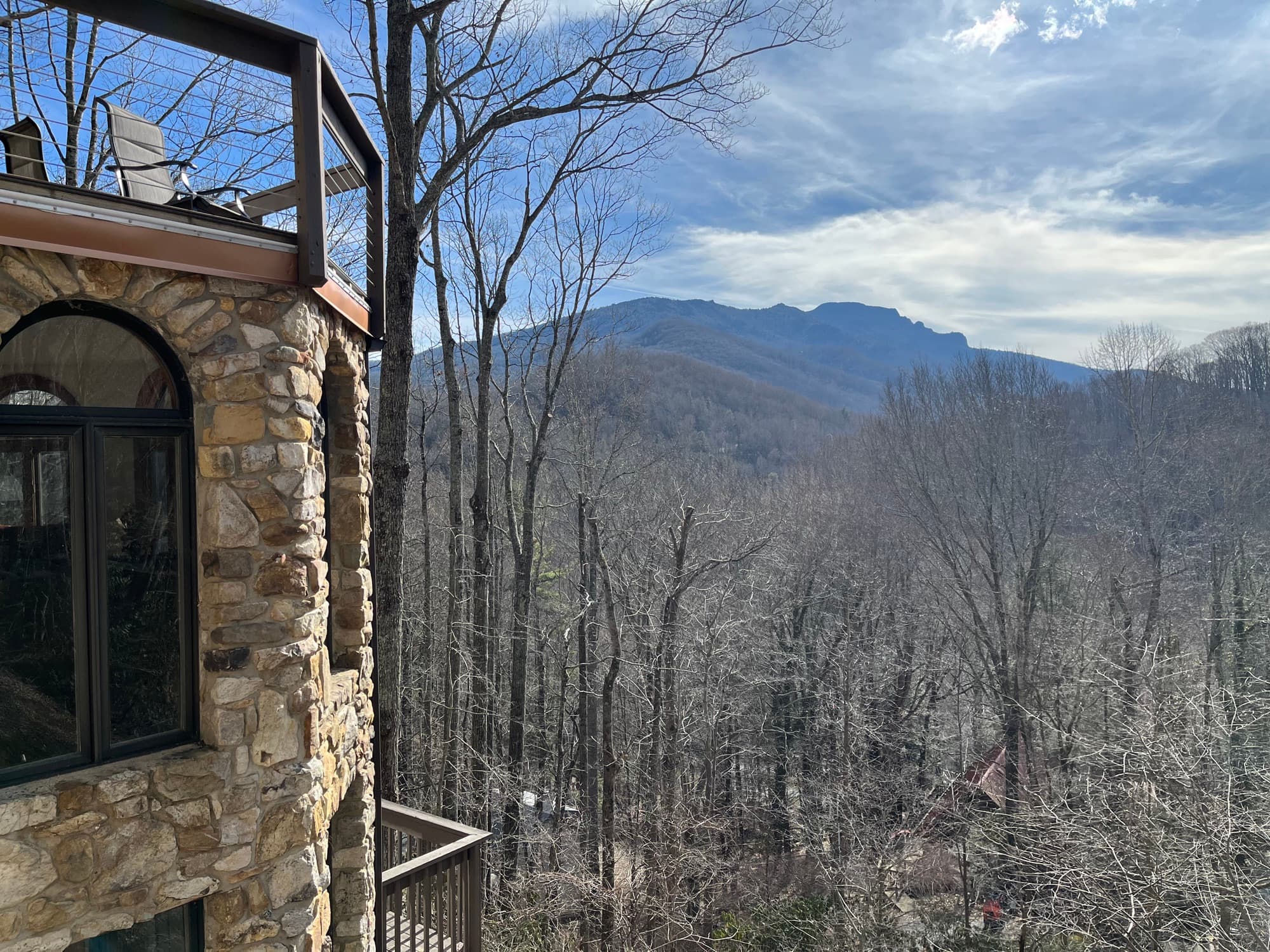 Stunning mountain view revealed after selective tree thinning